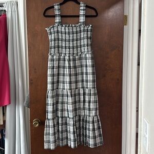 Check Cotton Blend Sundress